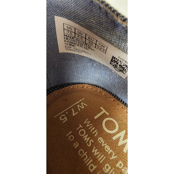 Toms Sandals Women's Sienna Criss Cross Straps Black Wedge Buckle Sandals 7.5 - Picture 10 of 11